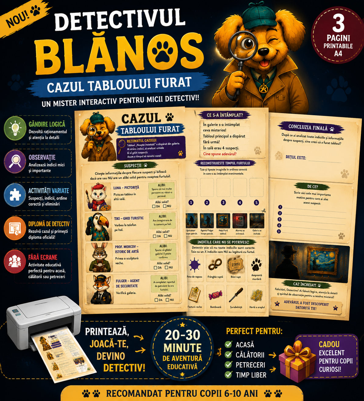 Detectivul Blănos - Cazul Tabloului Furat